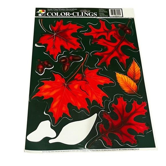 Vintage Thanksgiving Window Clings 5 Sheets - Picture 3 of 6